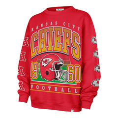Kansas City Chiefs '47 Women's Go Big Oversized Pullover Sweatshirt Red | 47 brand