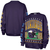 Minnesota Vikings '47 Women's Go Big Oversized Pullover Sweatshirt Purple | 47 brand
