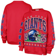 New York Giants '47 Women's Go Big Oversized Pullover Sweatshirt Red | 47 brand