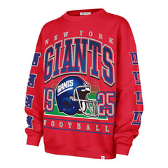 New York Giants '47 Women's Go Big Oversized Pullover Sweatshirt Red | 47 brand