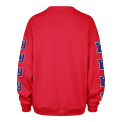 New York Giants '47 Women's Go Big Oversized Pullover Sweatshirt Red | 47 brand