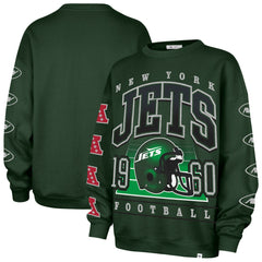 New York Jets '47 Women's Go Big Oversized Pullover Sweatshirt Green | 47 brand