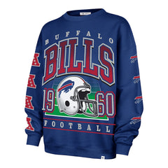 Buffalo Bills '47 Women's Go Big Oversized Pullover Sweatshirt Royal | 47 brand