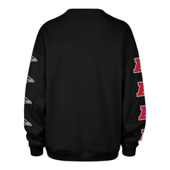 Baltimore Ravens '47 Women's Go Big Oversized Pullover Sweatshirt Black | 47 brand