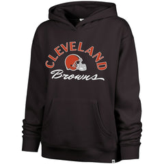 Cleveland Browns '47 Women's Whirlwind Naomi Pullover Hoodie Brown | 47 brand