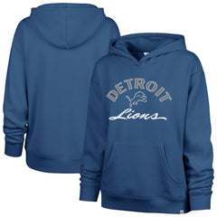 Detroit Lions '47 Women's Whirlwind Naomi Pullover Hoodie Blue | 47 brand