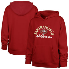 San Francisco 49ers '47 Women's Whirlwind Naomi Pullover Hoodie Scarlet | 47 brand