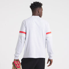 Kansas City Chiefs x Todd Snyder Premium Jersey Mock Neck Tee Heather Gray | NFL
