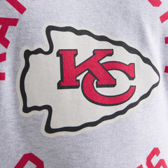 Kansas City Chiefs x Todd Snyder Premium Jersey Mock Neck Tee Heather Gray | NFL