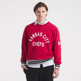 Kansas City Chiefs x Todd Snyder Relaxed Canadian Fleece Crew Red | NFL