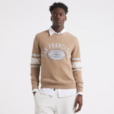 San Francisco 49ers x Todd Snyder Cashmere Crew Sweater Oatmeal | NFL