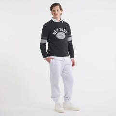 New York Giants x Todd Snyder Cashmere Crew Sweatshirt Heather Charcoal | NFL