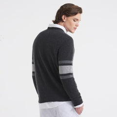 New York Giants x Todd Snyder Cashmere Crew Sweatshirt Heather Charcoal | NFL
