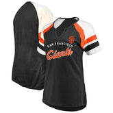 San Francisco Giants Profile Women's Arched Notch Neck T-Shirt - MLB