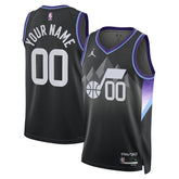 Utah Jazz Jordan Brand Unisex 2024/25 Custom Swingman Jersey Statement Edition Black - NBA