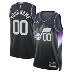 Utah Jazz Jordan Brand Unisex 2024/25 Custom Swingman Jersey Statement Edition Black - NBA