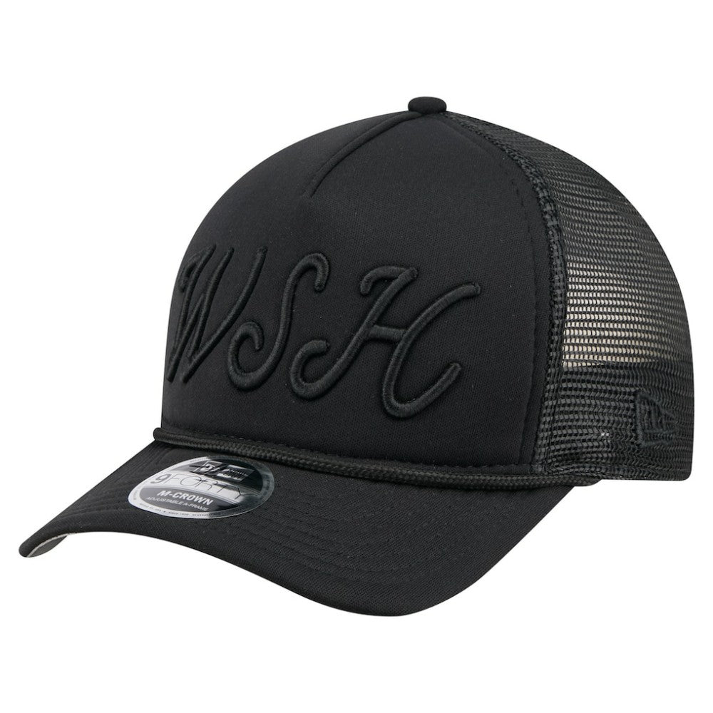 Washington Nationals New Era City Initial 9FORTY A-Frame M-Crown Adjustable Trucker Hat - MLB