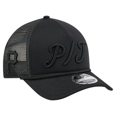 Pittsburgh Pirates New Era City Initial 9FORTY A-Frame M-Crown Adjustable Trucker Hat - MLB