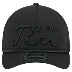 Texas Rangers New Era City Initial 9FORTY A-Frame M-Crown Adjustable Trucker Hat - MLB