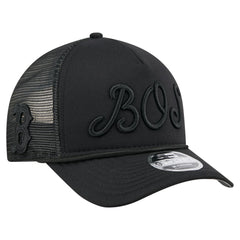 Boston Red Sox New Era City Initial 9FORTY A-Frame M-Crown Adjustable Trucker Hat - MLB