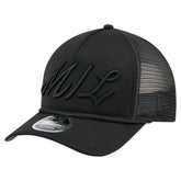 Milwaukee Brewers New Era City Initial 9FORTY A-Frame M-Crown Adjustable Trucker Hat - MLB