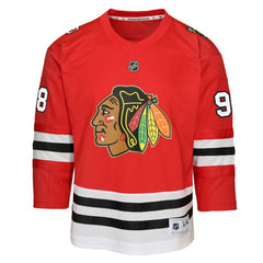 Connor Bedard Chicago Blackhawks Youth Home Centennial Premier Jersey - Red - NHL