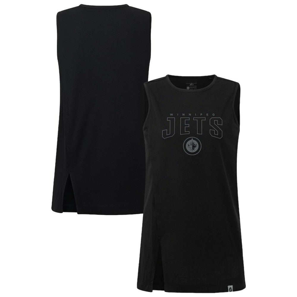 Winnipeg Jets Levelwear Women's Influx Darkmoon Tank Top - Black - NHL