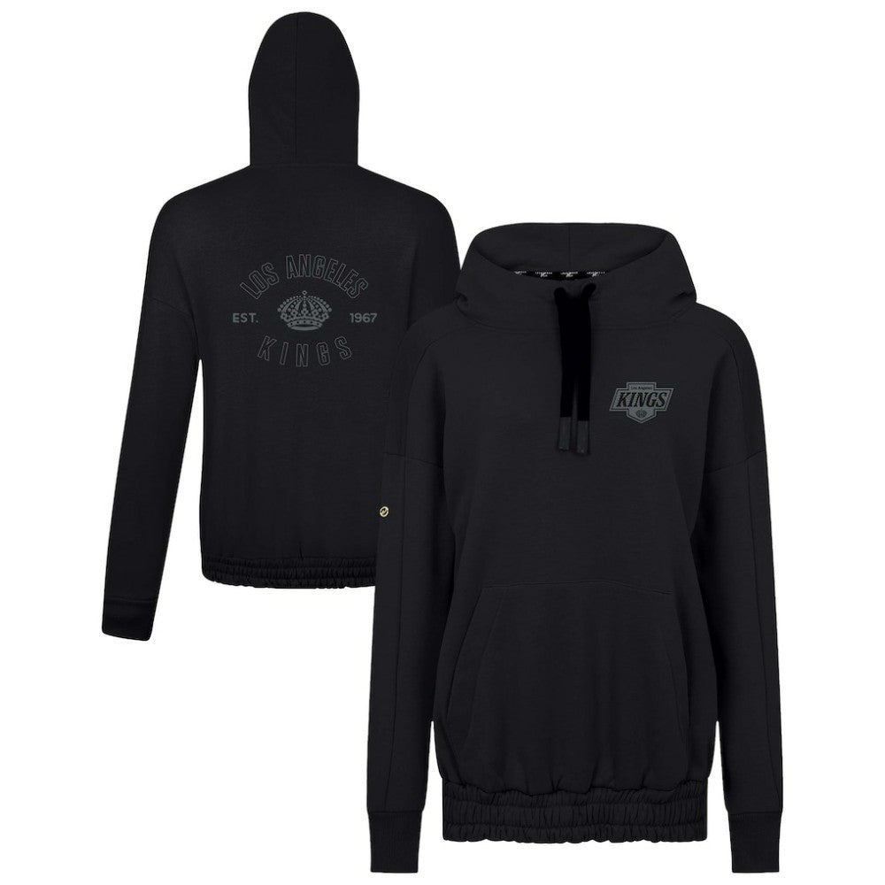 Los Angeles Kings Levelwear Women's Waterfall Nightfall Pullover Hoodie - Black - NHL