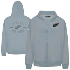 Detroit Red Wings Levelwear Uphill Abyssal Full-Zip Hoodie - Gray - NHL