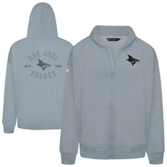 San Jose Sharks Levelwear Uphill Abyssal Full-Zip Hoodie - Gray - NHL