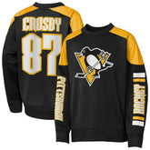 Sidney Crosby Pittsburgh Penguins Outerstuff Youth Best Defense Name & Number Crewneck Sweatshirt - Black - NHL