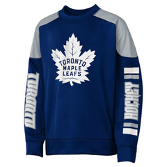Auston Matthews Toronto Maple Leafs Outerstuff Youth Best Defense Name & Number Crewneck Sweatshirt - Blue - NHL