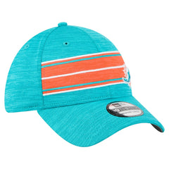 Miami Dolphins New Era Stripes 39THIRTY Flex Hat Aqua | NFL