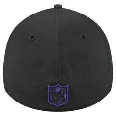 Baltimore Ravens New Era Stripes 39THIRTY Flex Hat Black | NFL