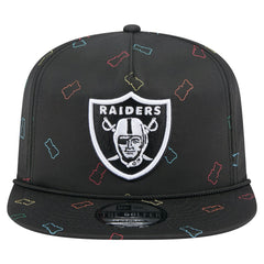 Las Vegas Raiders New Era Gummy Golfer Snapback Hat Black | NFL