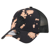 Minnesota Vikings New Era Bleached A-Frame 9FORTY Trucker Adjustable Hat Black | NFL