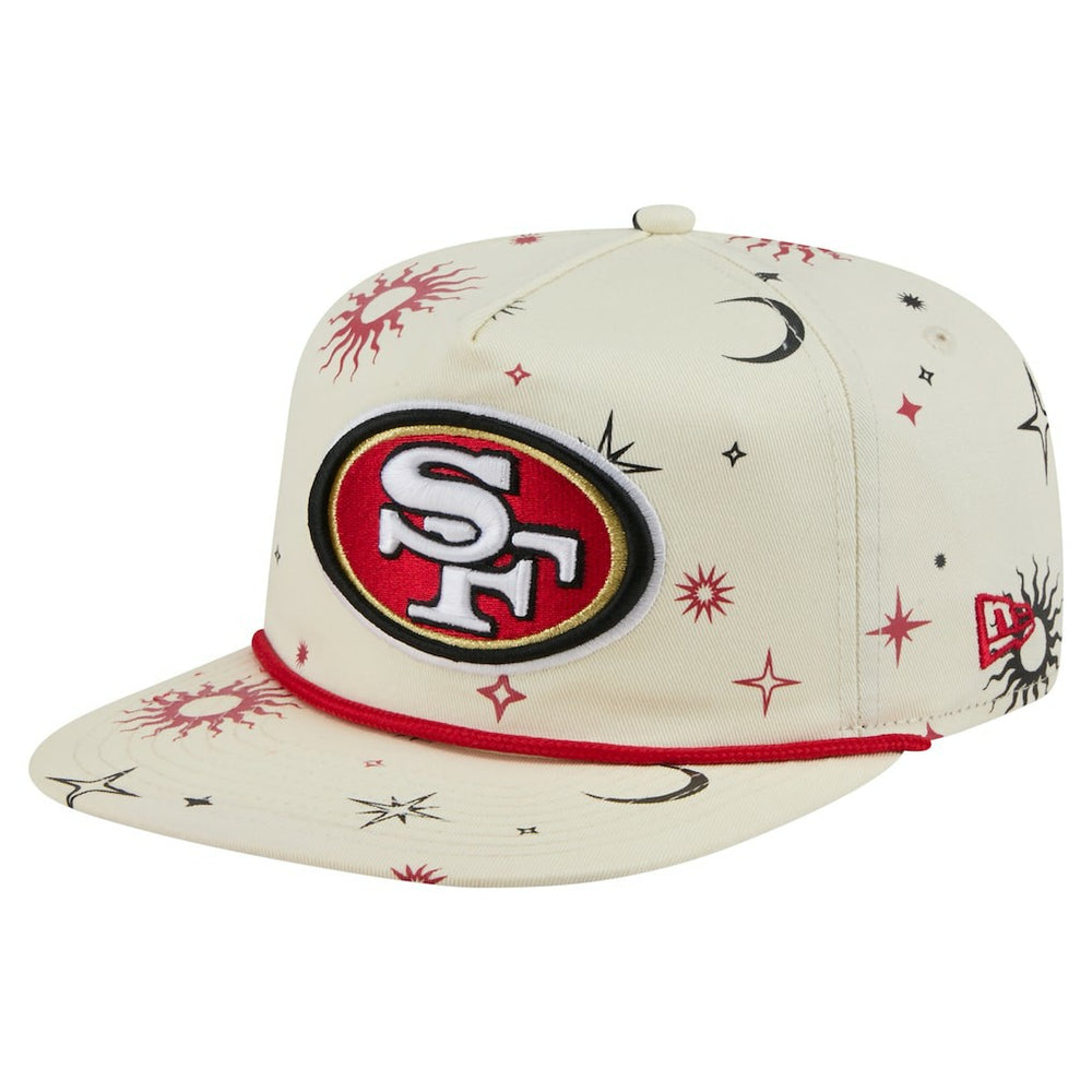 San Francisco 49ers New Era Celestial Golfer Snapback Hat Cream | NFL