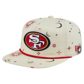 San Francisco 49ers New Era Celestial Golfer Snapback Hat Cream | NFL