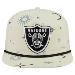 Las Vegas Raiders New Era Celestial Golfer Snapback Hat Cream | NFL