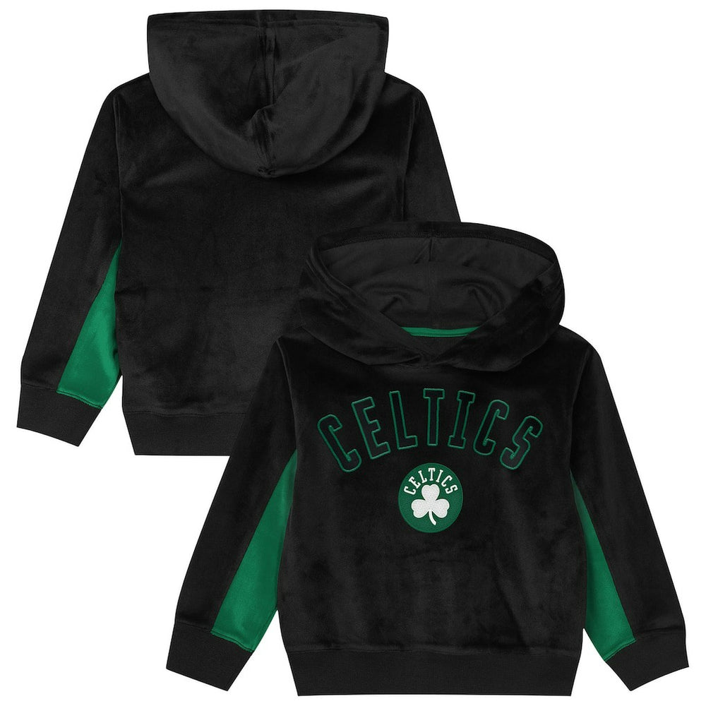 Boston Celtics Outerstuff Preschool Velour Hoodie Black - NBA