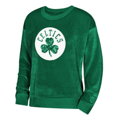 Boston Celtics Outerstuff Youth Girls Step Back Sweatshirt Kelly Green - NBA