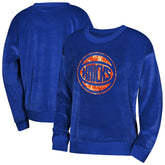 New York Knicks Outerstuff Youth Girls Step Back Sweatshirt Blue - NBA
