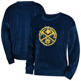 Denver Nuggets Outerstuff Youth Girls Step Back Sweatshirt Navy - NBA