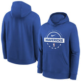 Dallas Mavericks Youth 2025/26 Club Fleece Practice Hoodie Blue - NBA
