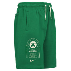 Boston Celtics Youth Courtside Club Fleece Shorts Kelly Green - NBA
