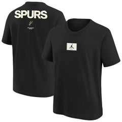 San Antonio Spurs Jordan Brand Youth Courtside Statement 85 T-Shirt Black - NBA