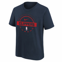 LA Clippers Youth Practice T-Shirt Navy - NBA