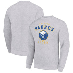 Buffalo Sabres Men's Starter Team Logo Fleece Pullover Sweatshirt - Heather Gray - NHL