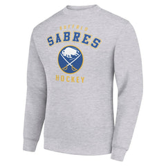 Buffalo Sabres Men's Starter Team Logo Fleece Pullover Sweatshirt - Heather Gray - NHL