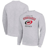 Carolina Hurricanes Men's Starter Team Logo Fleece Pullover Sweatshirt - Heather Gray - NHL